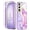 White Purple, variant on Petocase Compatible with Samsung Galaxy S23 Ultra 5G Case,[2 Camera Lens Protector ] Fashion Marble Pattern Slim Rugged Shockproof Phone Cover,White Purple