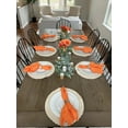 thumbnail image 4 of Your Chair Covers - 10 Pack, Orange 20 Inch Polyester Cloth Napkins Perfect for restaurants, weddings, dinners, or birthday parties., 4 of 6