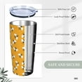 thumbnail image 4 of Bumble Bees Tumbler,Bees 20oz Stainless Steel Insulated Travel Tumblers,Travel Coffee Mug with Lid and Straw Water Bottle Drink Tumbler Cups Gifts for Women Men Lovers, 4 of 6