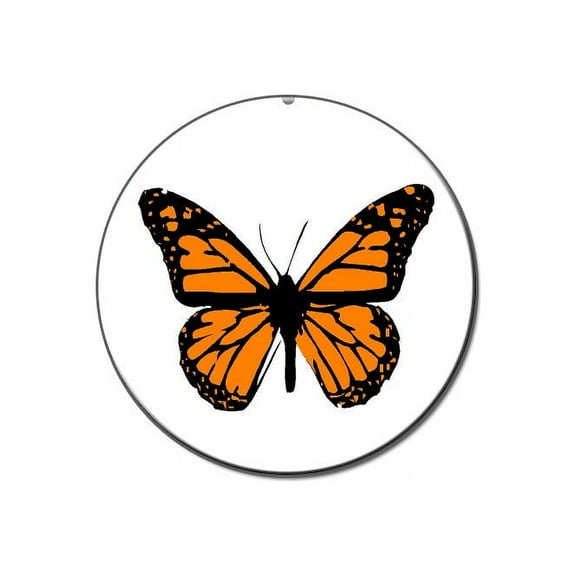 Monarch Butterfly Lapel Hat Pin Tie Tack Small Round