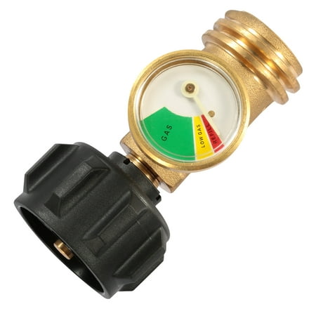 Propane Tank Refill Adapter Gas Level Indicator Meter for Propane Cylinder BBQ Grill RV Camper Appliances Type 1