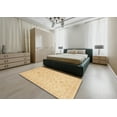 thumbnail image 5 of Ahgly Company Machine Washable Indoor Square Abstract Orange Area Rugs, 3' Square, 5 of 7