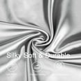 thumbnail image 5 of Satin Pillowcases Standard Set of 2 - Silver Grey Silk Pillow Cases for Hair and Skin 20x26 inches, Satin Pillow Covers 2 Pack with Envelope Closure, 5 of 7