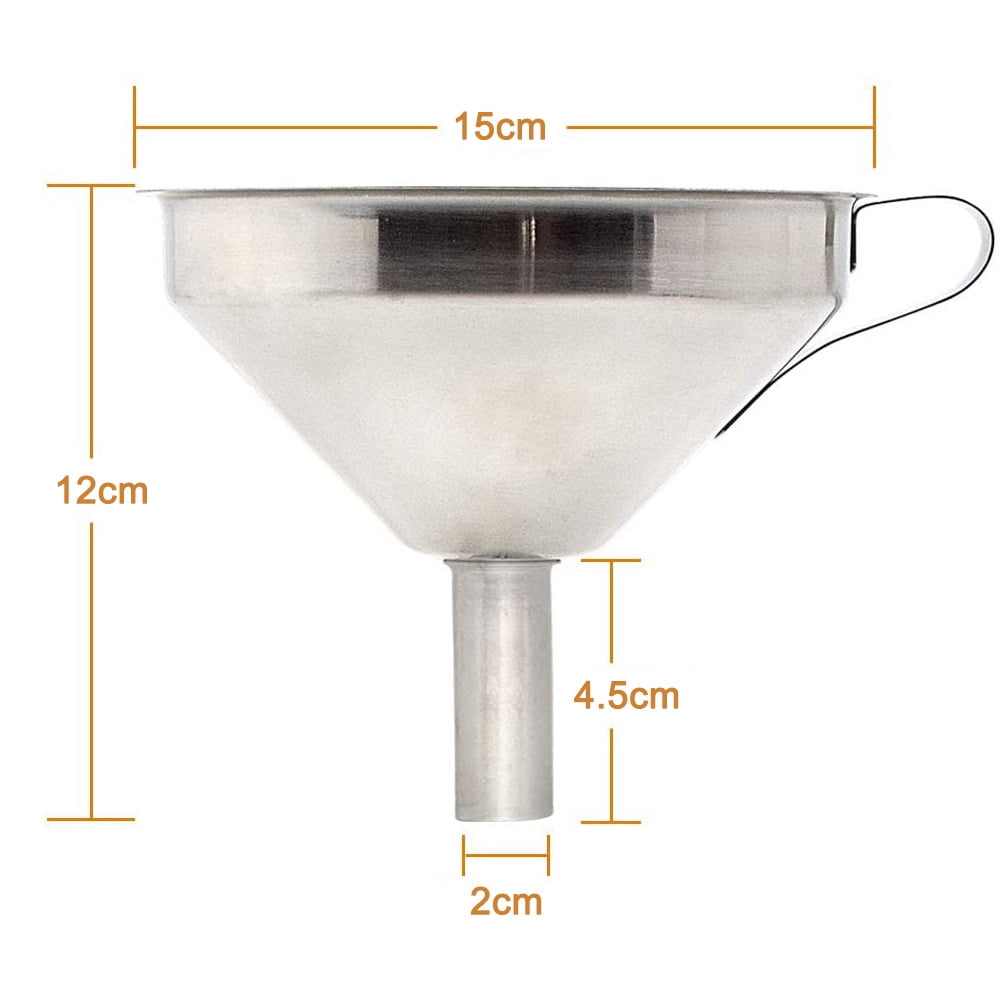 Stainless Steel Funnel With 200 Mesh Strainer Stainless Steel Funnel 304 Food Grade Steel Funnel For Vegetarian Kitchen Cooking Quickly Transferring Of Liquid 5 9 Inch Funnel Walmart Com Walmart Com