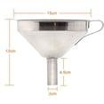 thumbnail image 5 of Stainless Steel Kitchen Funnel with Stainless Steel Strainer Filter and 13cm 200 Mesh Food Filter Strainer for Transferring Liqui, 5 of 9