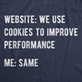 thumbnail image 2 of Mens Funny T Shirts Website We Use Cookies to Improve Performance Sarcastic Tee for Men Graphic Tees, 2 of 9