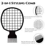 High-Quality Hairstyling Sponge Set - Twist King Sponge + Afro Pick Kit, Perfect for Creating Curls and Twists （4pcs)