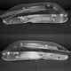thumbnail image 1 of 1 pair of car headlight lens cover compatible with X3 F25 2010 2011 2012 2013 transparent lampshade glass shell, 1 of 5