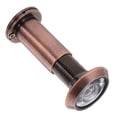 thumbnail image 1 of Raindrops Wide Angle Door Privacy Viewer Zinc Alloy Brown Protective Peephole for Home, 1 of 6