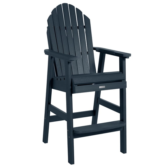 Highwood Hamilton Adirondack Deck Chair - Counter Height, Outdoor, Eco-friendly, Synthetic Wood