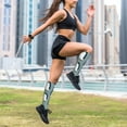 thumbnail image 6 of Lsque Penguin Pattern Sport Compression Socks for Men & Women 15-20 mmHg Knee High Nurse Pregnant Running Medical and Travel Athletic, 6 of 6
