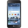 Refurbished LG STLGL158VCP Rebel 3 Prepaid Straight Talk Smartphone, Black