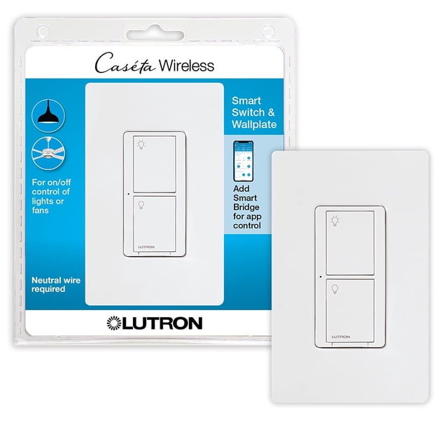Interruptor inteligente Lutron Caseta original 5A para luces LED y ventiladores