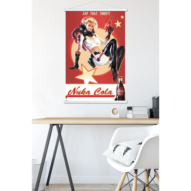 Fallout 4 - Nuka Cola - Zap That Thirst! Wall Poster with Magnetic