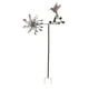 thumbnail image 1 of Molino de viento de metal con forma de colibrí de hierro, escultura de viento para exteriores, césped, patio, jardín, etc., 1 of 14