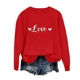 thumbnail image 4 of Taqqpue Valentine's Sweatshirt for Women Cute Love Heart Shirts Casual Long Sleeve Valentine Tshirt Clothes Tops, 4 of 7