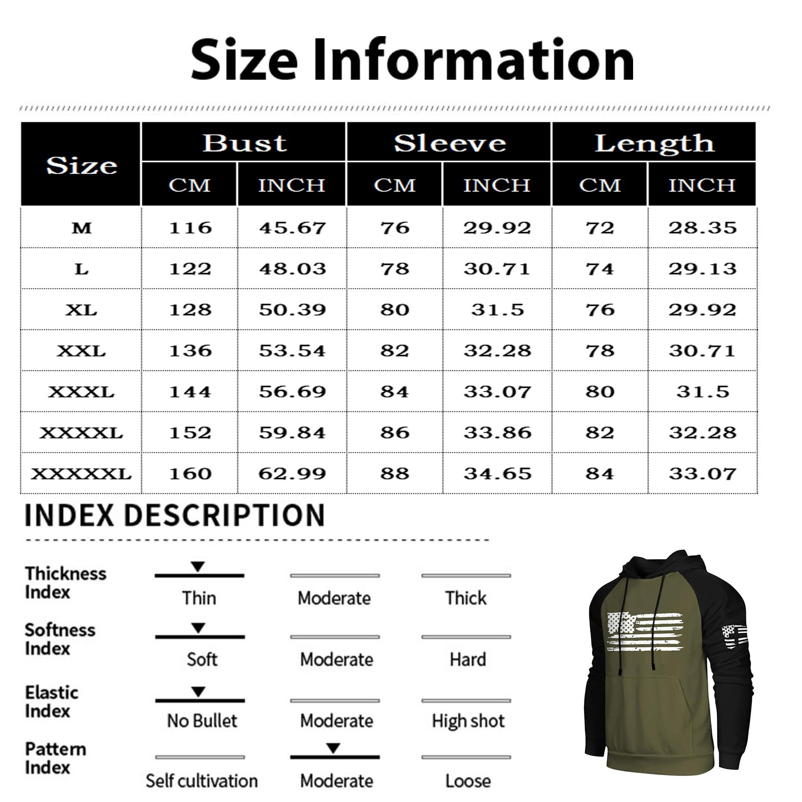 GIPQJK Graphic Hoodies for Men American Flag Print Hooded Sweatshirts Multicolor Panel Pullover Tops Big and Tall Usa Flag Design Patriotic Hoodies Sweatshirts with Pockets,Green 3XL