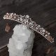 thumbnail image 5 of Corona nupcial con diamantes de imitación, Tiara de princesa, tocados de joyería para mujeres y niñas, Tiaras y coronas de boda de oro rosa con peine lateral, 5 of 5