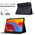 thumbnail image 5 of Case for Samsung Galaxy Tab S6 Lite 10.4" 2020 / 2022 / 2024, Classic PU Leather Folio Kickstand Magnetic Closure Slim Fit Cover with Auto Wake/Sleep Function Embossing - Black, 5 of 6