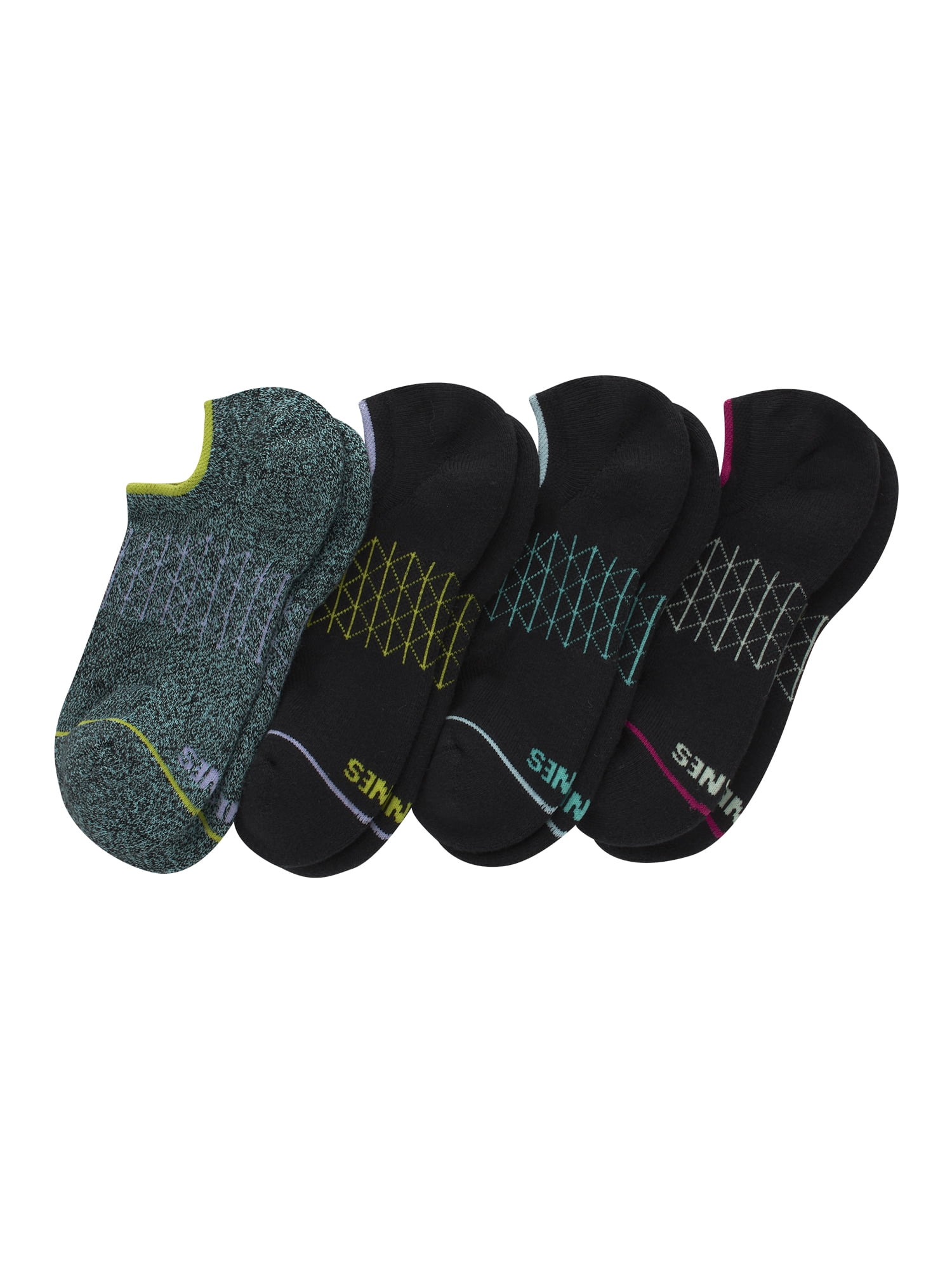 Hanes Women's Super No Show Socks with Gripper, Absolute Comfort