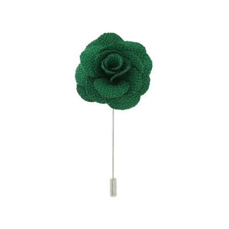 PinMart's Cloth Flower Stick Boutonniere  Lapel Pins - Select your