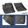 thumbnail image 4 of TPE Floor Mats Car Liners Set All Weather Fit for Nissan Rogue 2021-2025 (No Sport Models) Black 2 Row Heavy Duty Cargo Mats, 4 of 11