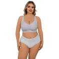 thumbnail image 3 of Daystry Plus Size Everyday Bras for Women Full Coverage Soft Sleep Wirefree Bras New Upgrade, 3 of 11