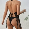 thumbnail image 3 of Women's Solid Summer Tassel Camisole Bikini Outerwear Cover Up Beach Swimsuit Cover Up Beach Cover Ups for Women Summer Bikini Cover up Pants Sheer Beach Cover up Bathing Suit Cover up Women plus, 3 of 8