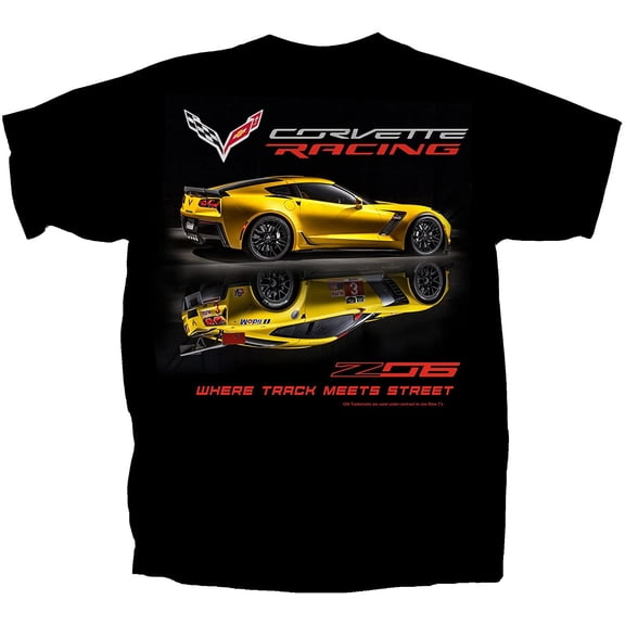CORVETTE Medium Cotton Chevy T-shirt Black Adult Men's Women's Short Sleeve T-shirt