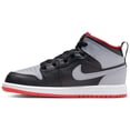 thumbnail image 2 of Little Kid's Jordan 1 Mid "Bred Shadow" Blk/Cmnt Grey-Fire Red (DQ8424 006) - 2, 2 of 10