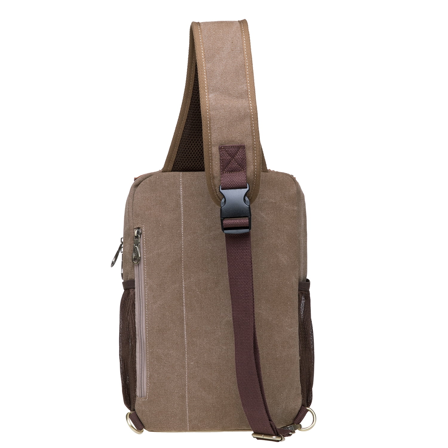 KAUKKO Canvas Messenger Bag Cross Body Shoulder Sling Backpack Travel Hiking Chest Bag
