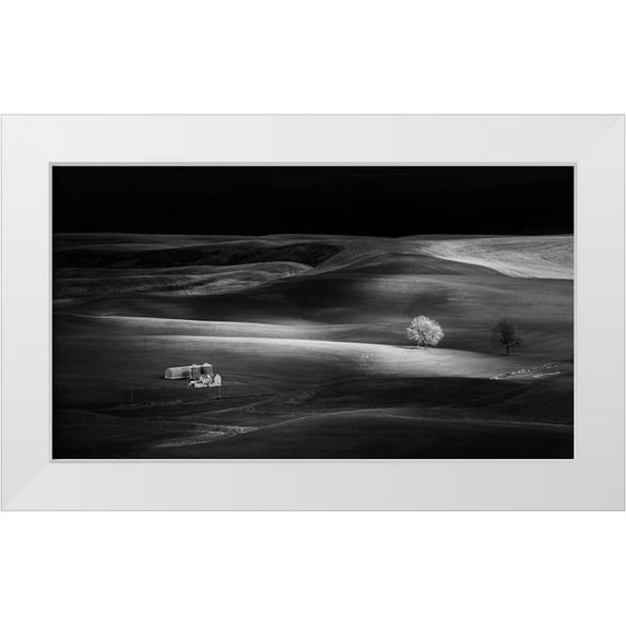 Chang, Phillip 18x12 White Modern Wood Framed Museum Art Print Titled - Farm