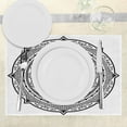 thumbnail image 3 of Ambesonne Japanese Place Mats Set of 4, Ying Yang, Standard Size, Black White, 3 of 6