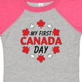 thumbnail image 4 of Inktastic My First Canada Day with Red and White Maple Leaves Boys or Girls Baby Bodysuit, 4 of 5