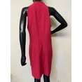 thumbnail image 3 of Vince Camuto Womens Bow Neck Halter Sheath Dress, Pink, 12, 3 of 5