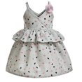 thumbnail image 1 of Vestido de princesa con volantes sin mangas y tiras para bebés y niñas, vestido de verano para fiesta de graduación, vestido veraniego de 1 a 7 años ShuxiuWang 8390605864971, 1 of 1
