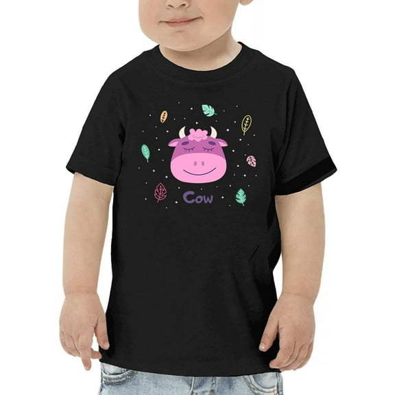 Cute Baby Cow Face T-Shirt Toddler -Image by Shutterstock, 4 Toddler