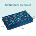 thumbnail image 4 of Wildkin Kids Vinyl Rest Mat for Boys and Girls, Ideal for Daycare and Preschool, 44 x 19 inches (Jurassic Dinosaurs Blue), 4 of 9