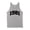 Grey, variant on 1981 College Style Tank Top Unisex Large White