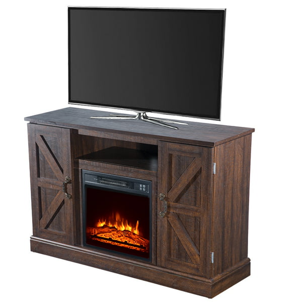 Modern Fireplace Farmhouse Tv Stands, Kellum Media Fireplace Console Reviews