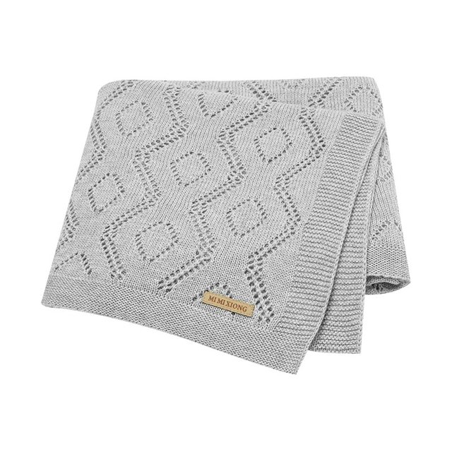 Mantas para bebé recién nacido, niños y niñas, mantas para cochecito, cama, cuna, 100x80cm, tejido de Color sólido, edredón envolvente mensual