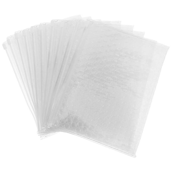 HONMEET PVC Bubble Pouches, Transparent, Self-Seal for Packaging, Durable Protection, 10Pcs