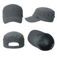 thumbnail image 3 of Comhats Unisex Mens 100% Cotton Army Caps Military Hats Baseball for Men Womens 61-63CM Grey, 3 of 5