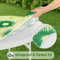 thumbnail image 5 of Green Yellow Dandelion Pattern Round Fitted Tablecloth with Elastic Edge,Dining Table Cover Waterproof,Outdoor Round Tablecloth for Camping,Dining,Indoor and Outdoor, 5 of 7