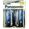 thumbnail image 2 of 4 Pcs Piles Panasonic Taille D Super Robustes Puissance Zinc Carbone, 2 of 2