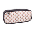 thumbnail image 2 of Lsque Orange Fox Printed Big Capacity PU Leather Pencil Case Large Pencil Pouch Stationery Pen Bag Pencil Holder for Teen, 2 of 6