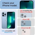 thumbnail image 2 of 4 Pack Privacy Screen Protector for iPhone 13 Pro[6.1 inches] With 2 Pack Camera Lens Protector, [Drop Protection] 9H Hardness Scratch Resistant Tempered Glass Film, Easy to install, 2 of 5