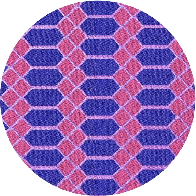 Ahgly Company Tapis d'Intérieur Lavable en Machine Carré Transitionnel Violet Jonquille Violette, 3 Pieds Carré