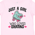 thumbnail image 4 of Inktastic Just a Girl Who Loves Skating Girls Toddler T-Shirt, 4 of 5
