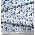 thumbnail image 2 of Soimoi Satin Silk Fabric Leaves & Flower Floral Fabric Prints By Yard 42 Inch Wide, 2 of 3